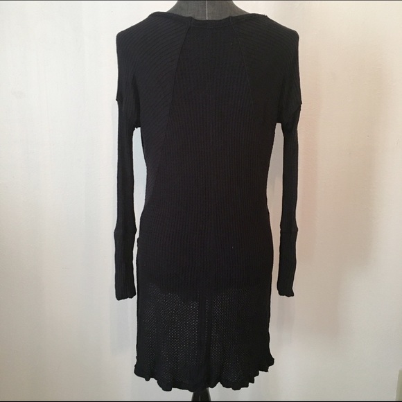 NWOT Free People Ventura Drippy Thermal in Black - Picture 4 of 4